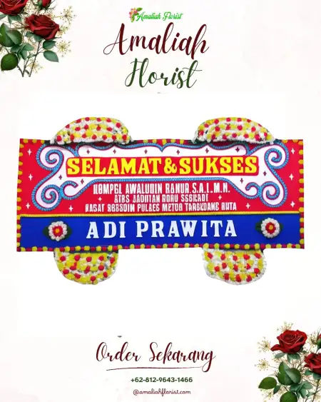Papan Bunga Ucapan Selamat Gendro